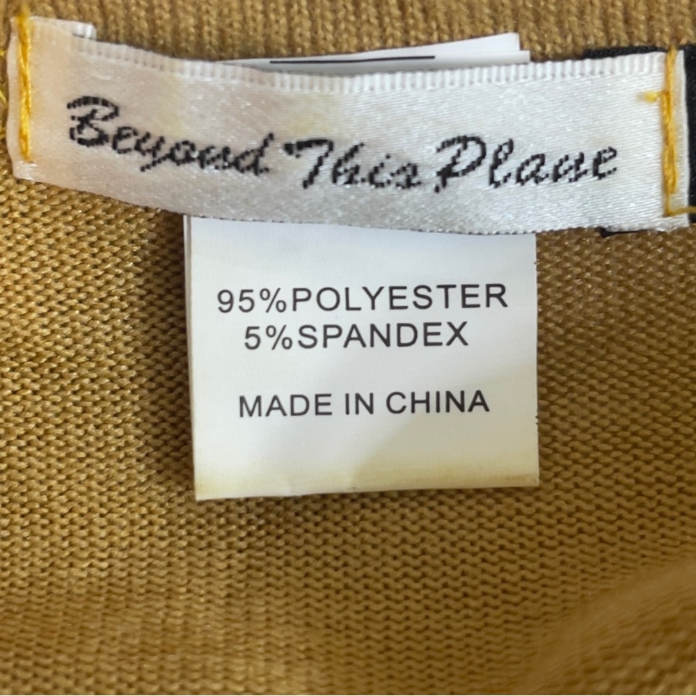 Beyond This Plane Handkerchief Hem Gold Tunic Medium - Picture 4 of 5